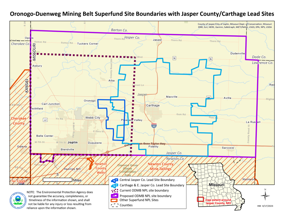 OronogoDuenweg Mining Belt National Priorities List (NPL) Superfund